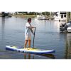 Aqua Leisure 10.6&#39; Inflatable Stand-Up Paddleboard Drop Stitch w/Oversized Backpack f/Board &amp; Accessories