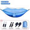 Sleeping hammock Outdoor Parachute Camping Hanging Sleeping Bed Swing Portable Double Chair wholesale - Upgrade mixed blue - China