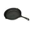 XL BBQ Grill Fry Pan Cast Iron 11.8" Round - 50124