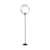 Modern 20W LED Torch Touch Dimmable Floor Lamp; Black - black - Metal