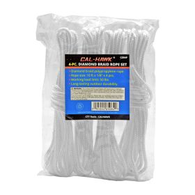 10' Diamond Braid Polypropylene Rope (4) Pieces - Cal-Hawk - CZR4P