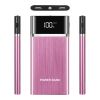 20800mAh Power Bank 76.96W External Battery Pack 3.1A Dual USB Charge Ports w/ LCD Display Flashlight Travel - Pink