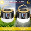 LED Solar Camping Light USB Rechargeable Bulb Outdoor Tent Lamp Portable Lantern Night Emergency Bulb Flashlight BBQ Hiking Tool - China - Upgrade 190