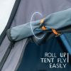 Trustmade Luxurious Triangle Aluminium Black Hard Shell Grey Rooftop Tent for Camping - BlackGrey