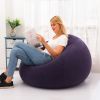 Flocking Flocking Sofa Chair Large Lazy Inflatable Sofas Chair Bean Bag Sofa For Outdoor Lounger Seat Living Room Camping Travel - Coffee - China