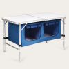 Height Adjustable Folding Camping  Table - Blue