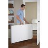 8 Foot Centerfold Folding Table; White - White