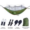 Sleeping hammock Outdoor Parachute Camping Hanging Sleeping Bed Swing Portable Double Chair wholesale - Upgrade army green - China