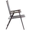 Camping Chairs; Gray and Black - Gray - Textile,Steel