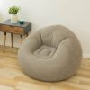 Flocking Flocking Sofa Chair Large Lazy Inflatable Sofas Chair Bean Bag Sofa For Outdoor Lounger Seat Living Room Camping Travel - Foot air pump - Chi