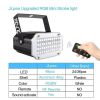 Disco Stage Light Strobe LED RGB DJ Dance Laser Party Lamp Stage Effect Lighting - Black