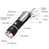 8 In 1 Multi Tool Hammer Zoomable LED Flashlight Emergency Auto Escape Tool - Black