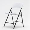 4 Pack Portable Plastic Folding Chairs; Sturdy Design; Indoor/Outdoor Events; Perfect for Camping/Picnic/Tailgating/Party; Easy to Clean; White - Whit