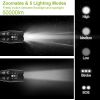 2Packs Tactical Military LED Flashlight 50000LM Zoomable Rechargeable Flashlight Torch w/ 5Modes SOS Night Light  - Black