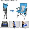 Free shipping Extended-weighted steel frame 350 lb folding chair, 600D PVC powder coated portable camping chair11.13 lb net, with cup holder and liner