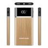 20800mAh Power Bank 76.96W External Battery Pack 3.1A Dual USB Charge Ports w/ LCD Display Flashlight Travel - Gold