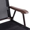 Camping Chairs; Gray and Black - Multicolor - Textile,Steel