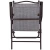 Camping Chairs; Gray and Black - Gray - Textile,Steel