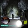 100000LM Super Bright LED Searchlight Portable Handheld Flashlight - Black