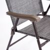 Camping Chairs; Gray and Black - Gray - Textile,Steel