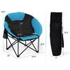 Camping Chair; Blue - Blue - Metal, Steel