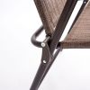 Camping Chairs; Gray and Black - Brown - Textile,Steel