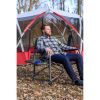 Folding Padded Adult Director Camping Chair - Green