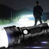 USB Rechargeable Waterproof Lamp Ultra Brigh Powerful LED Flashlight - Black - LED Flashlight