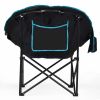 Camping Chair; Blue - Blue - Metal, Steel