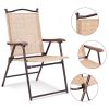 Camping Chairs; Gray and Black - Beige & Tan - Textile,Steel