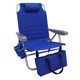 2-Pack Chair with Cooler Bag Blue - Blue - aluminum, steel, polyester