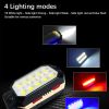 Powerful COB Work Light Rechargeable LED Flashlight Adjustable Waterproof Camping Lantern Magnet Design with Power Display - Type B-Big