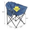 Camping Chair Blue Alloy Steel - as picture