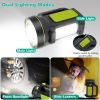 100000LM Super Bright LED Searchlight Portable Handheld Flashlight - Black