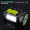 100000LM Super Bright LED Searchlight Portable Handheld Flashlight - Black