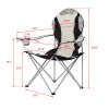 Medium Camping Chair Fishing Chair  Folding Chair XH - Black Gray