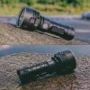 USB Rechargeable Waterproof Lamp Ultra Brigh Powerful LED Flashlight - Black - LED Flashlight