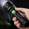 USB Rechargeable Waterproof Lamp Ultra Brigh Powerful LED Flashlight - Black - LED Flashlight